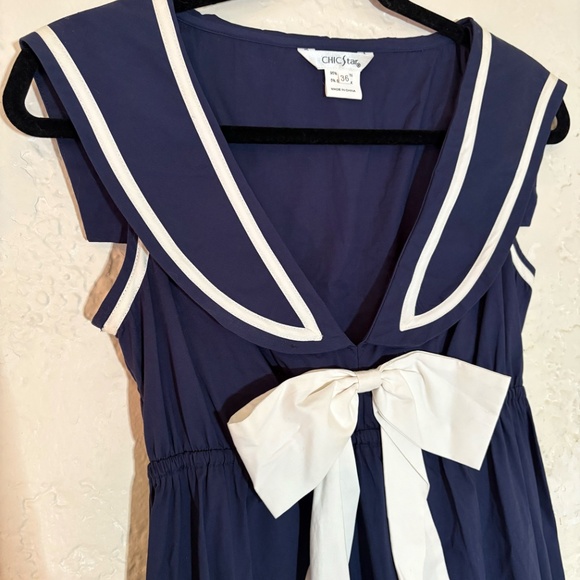 Vintage Women's Chic Star Sailor Dress Costume Small - Picture 3 of 5